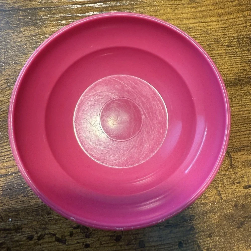 VTG Tupperware Toys Mini Party Play‎ Set 3 in Cereal Bowl Pink Retro Kitchen
